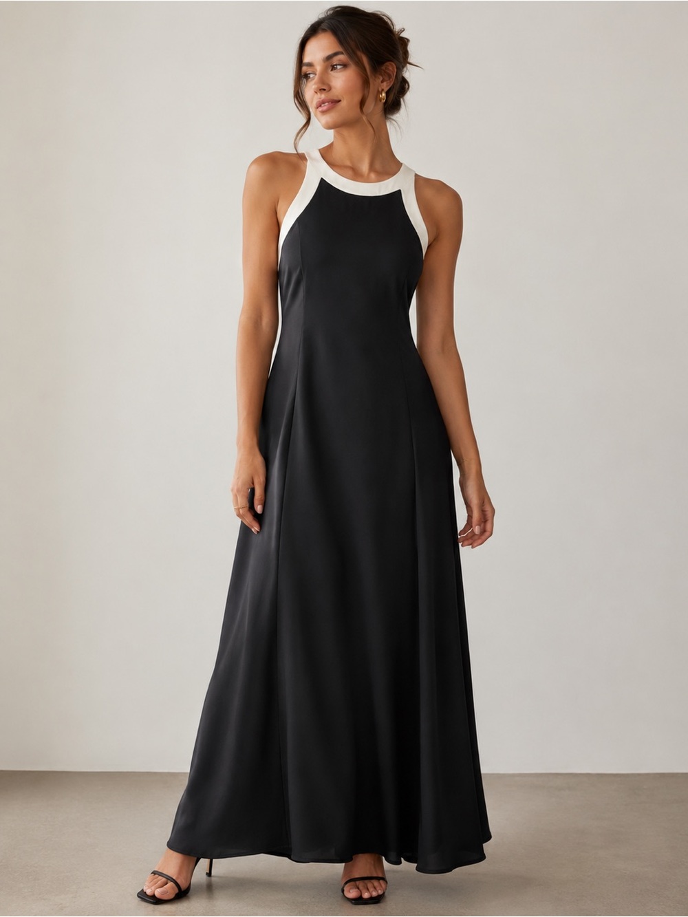 ✨Dessy Collection Black Maxi Dress Size 6